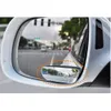 2 piezas espejo de automóvil 360 grados Gran angular de punto ciego convexo espejo de estacionamiento Auto motocicleta vista trasera accesorios de espejo ajustable