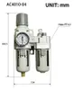 AC2010-02 AC3010-03 AC4010-04空気圧圧力レギュレータ油水分離器手動排水コンプレッサーエアフィルター水分