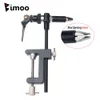 Bimoo Rotary Fly Colleging Strumenti di morsa C-ClAmp Wying Vise con strumenti di gancio rotante mascella in acciaio Legatura dei kit di supporto per filo bobina