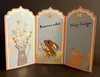 Üç katmanlı gevşek yaprak çerçeve metal kesme diy scrapbooking albüm kağıt kartları el sanatları kabartma kalıp kesimleri el sanatları yeni