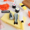 Sushi de cozinha japonesa infantil Japanes Japão Toy House Fingle Fingle Cut Food Reutilable Kitchen Conjunto para crianças cozinhando brinquedos para meninas