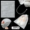 Storage Bags 20Pcs Portable Clear Drawstring Shoes Clothes Underwear Bag Camping Travel Pouch Organizer Dust