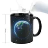 Muggar Creative Earth Magic Mug SubliMation Tumblers Coffee Cup Drinkware Ceramic Mugs Disfärgade koppar Personliga gåvor Anpassade bar 240410