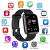 Bracelets Smart Watch Men Femmes Smartband Mesure de pression artérielle Braceuse de tracker de fitness étanche.