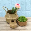 Foldable Flower Basket Nursery Laundry Bags Plant Pot Vegetable Bag Hanging Baskets Handmade Storage Holder Creative Home Decor