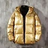 Women's Down Women Hooded Parkas Fashion Glossy Large Size Loose Puffer Jacket Female Autumn Winter Couples Short Parka