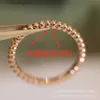 High -end Vancefe Brand Designer -ringen voor dames kraalring verguld met 18k roségoud vergrendeling ketting landschap body bead ring senior merk logo ontwerper sieraden