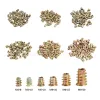 50Pcs Zinc Alloy Thread For Wood Insert Nut M4 M5 M6 M8 Flanged Hex Drive Head Furniture Nuts Kit Bolts and Nuts