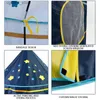 Speelgoedtenten dropshipping Kid Tent House Portable Castle Children Tipee Play Tent Ball Pool Camping Toy Birthday Christmas Buiten Gift L410