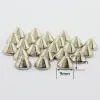 50pcs 9x6 mm Srebrne złote ciernie kolce nity do skórzanego punkowego nity pociski z śrubami