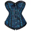 Corset Top Bustier Overbust Lingerie Women Sexig spets Floral Plus Size Brocade midja Slim Body Shaper Vintage Halloween Costume