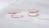 100 Real 925 Boucles d'oreilles en spirale en argent sterling pour les femmes Corée Rose Gold Geometric Ear Bijoux Cadeaux de Noël YME5927933247