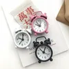 Mini Metal Alarm Clock Antique Alarm Clock Portable Desk Table Decor for Home Office Cute Kids Gift