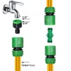 Garden Watering Slange Fiting ABS Quick Connector 1/2 "Slut dubbel Slangkoppling Joint Adapter Extender för 16 mm slangrör