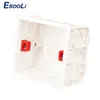 ESOOOLI 3 colores Caja de montaje ajustable Casete interno 86 mm*83 mm*50 mm para 86 Tipo de interruptor táctil y cableado posterior de cableado