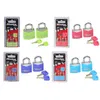 Master Lock Small Mini Vorhängeschloss Locker Schloss Schublade Student Conzentrische Gepäckbefugnis Schachtel Lover Lock 4 Farben 2 Tasten Großhandel