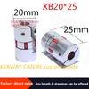 3 st xb 20*25Shaft Coupler Aluminium pruim flexibele askoppeling D20L25 Motorconnector Flexibele koppeling voor motorbakschroef