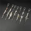 Keychains Accessories Peace Elite PUBG 98K gun key chain for men AKM Alloy keychain rings Gun model Eat chicken key chain