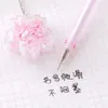 1pc милая сакура подвесная гель -ручка черная 0,5 мм фирменная ручка розовая цветочная подвеска для девочки гель -ручка школьная писания