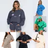 Ontwerper Witte vrouwen trainingspakken twee stukken korte sets sweatsuit vrouwelijke hoodies hoody broek met sweatshirt dames losse t-shirt sport vrouw kleren