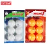 Yytzm 6/24/60 PCS 3 -stjärniga 40mm 2.8G Bord Tennisbollar Ping Pong Balls For Match New Material ABS Plastic Table Training Balls