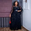 MD Dubai Afrikanische Chiffon -Kleider für Frauen Sommer Rüschenhülle Robe Muslim Abaya Dashiki Print Plus Size Afrika Kleidung 240319