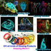 Mais novo para brinquedos de carro DIY/abastecimento de festa de brilho artesanal 2,3mm 1 metro x 5Pieces Multicolor Crazy El Wire Flexible Neno Light