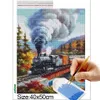 AZQSD 5d Diamond Painting Train Mosaïque Régalaires Diamond Broderie Vente de Snow Gift Gift Handmade Cross Stitch Kits