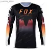 Cykelskjortor toppar Mens Long Sleeve Downhill Jersey Bat Motocross Shirt Enduro DH Motorcykel Jersey Mountain Bike T-shirts Y240410