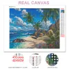 Evershine 5d Diamond Painting Kits Seaside Diamond broderie Landscape Mosaic Picture Coconut Tree Art Home Decoration