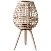 Rattan vloerlamp candelabra patio decoratieve kaarsenhouders lantaarn Japanse stijl titulaire de la vela huisdecoratie