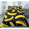 Fruta Banana Padrão Consolador de cama Conjunto de 2/3pcs Twin/Queen/King Tamanho da fronha de cover de edreca