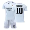 Soccer Jerseys 23 Real Madrid Home Football Jersey Benzema 9 Modric 10 Match Training Team Uniform Print Size