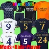 23 24 25 Mbappe Bellingham Reals Madrids Soccer Jerseys Set Y-3 Kids Kit 2023 2024 Away Third Camiseta Rodrygo Vini Jr Plus Purple Black Orange Y3 Football Shirt