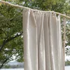 Ultra Luxurious Natural Linen Curtain Elegant Soft Light Filtering Durable Breathable & Airy Drape for Bedroom Livingroom TJ8207