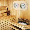 Pine Sauna Hygrothermograph, Durable 2 in 1 Thermometer Hygrometer, Family Hotel Indoor Humidity Temperature Measure Gauge