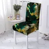 Marble Style Dining Room Chair Cover Kitchen Chair Covers For Kitchen Chairs Marbling Pattern Stretch Chairs Covers Stuhlbezug
