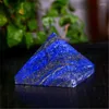 Figurine decorative LAPIS naturale Lazuli gemma pietra piramid