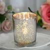 1P gouden zilveren kaarsenhouders Mercury Glass Tealight Holder Votief Candle Cup voor Home Decor Wedding Centerpieces Party Supplies