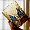 Handblåst delikat bohemsk tjeckisk kristallglas Handklipp till Clear Glassware Japanese Edo Kiriko Style Water Cup Present Box Pack Pack