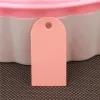 100pcs / lot Tags de papier kraft coloré Petits bagages Étiquettes de mariage Mini Blank Craft Paper Gift Note