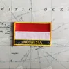 Indonesië nationale vlag borduurpleisters badge schild en vierkante vorm pin één set op de doek armband rugzakdecoratie