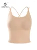 Camisoles & Tanks BirdTree Lining 89%Real Silk Solid Suspender Bra Women Soft Support Traceless Sexy Comfortable Vest 2024 Summer P43006QC