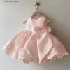 Abiti da ragazza femminile abito da brodo vestito principessa ragazza ragazza capodanno temperamento natalizio abito satinato abito battismo di compleanno abito da festa di compleanno l47