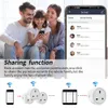 Tuya WiFi Timing Socket UK Plug -Outlet Smart Home Power Outlet Power Monitor Arbeit mit Aleax Socket