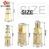 1/4" NPT Male Plug Air Hose Connector Quick Pneumatic Fitting Industrial Air-operated Tool Compressor Set Solid Brass New