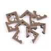 50pcs 16x16mm Antique Metal Book Scrapbooking Notebook Albums Menus dossiers protecteurs de coin Bronze Tone C3053