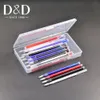 30st Veam Erasable Pen 4 Färger Högtemperatur Disterande Fabric Marker Pen Penfyllning med arrangör Box DIY Syverktyg
