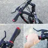 X-Tiger Bicycle MTB HandleBar Cover Grips Lock Bar End Cap Aluminium Alloy Lock Soft Rubber Anti-Slip Cykelhandtag Grepp