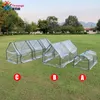 Mini växthus PVC Clear Cover Home Garden Plant Shelter Succulent Plants Outdoor Keep Warm Sunroom Roll-Up Design No Frame